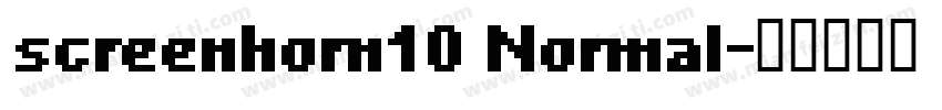 screenhorn10 Normal字体转换